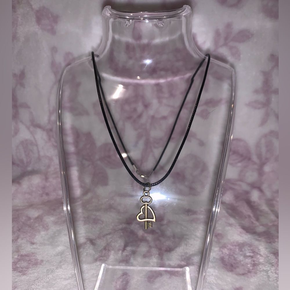 Key with Heart Necklace